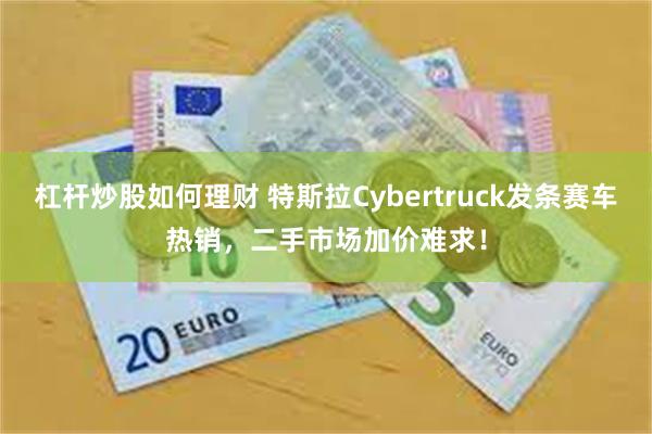 杠杆炒股如何理财 特斯拉Cybertruck发条赛车热销，二手市场加价难求！