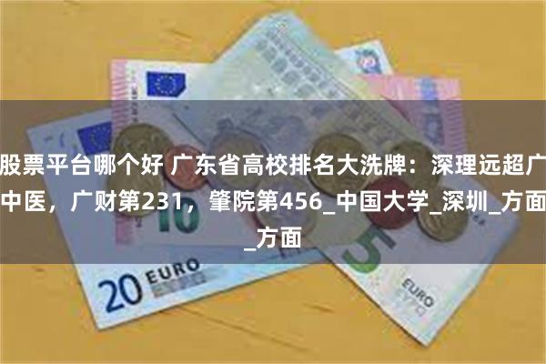 股票平台哪个好 广东省高校排名大洗牌：深理远超广中医，广财第231，肇院第456_中国大学_深圳_方面
