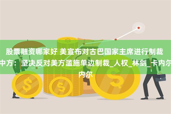 股票融资哪家好 美宣布对古巴国家主席进行制裁 中方：坚决反对美方滥施单边制裁_人权_林剑_卡内尔